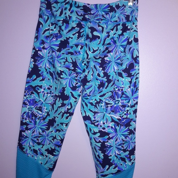 Pantalon D'entraînement / Legging Femme Lilly Pulitzer – Taille M – Floral, Taille élastique – OCCASION